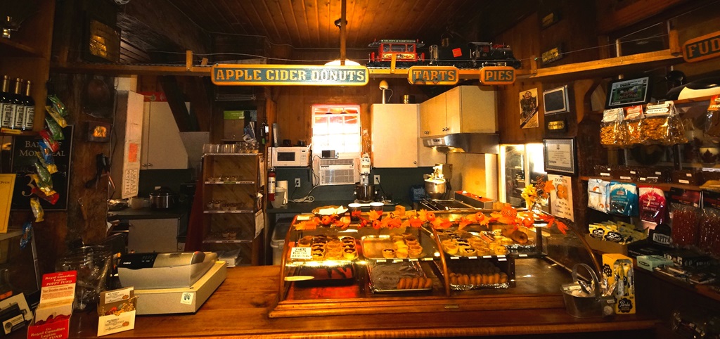 Tyrone Mills inside the store