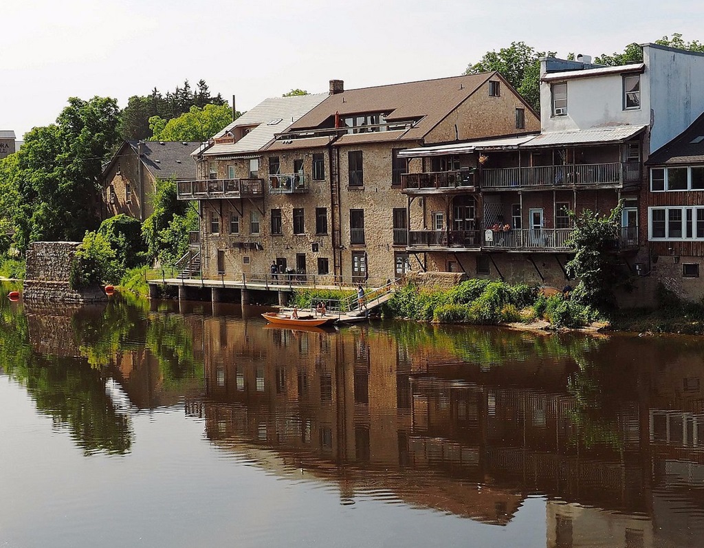 Overlooking the water