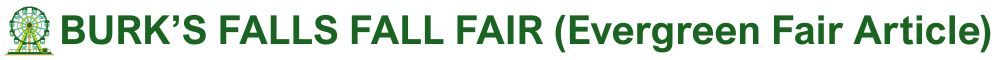 Burk's Falls Fall Fair
