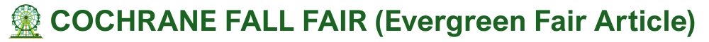 Cochrane Fall Fair