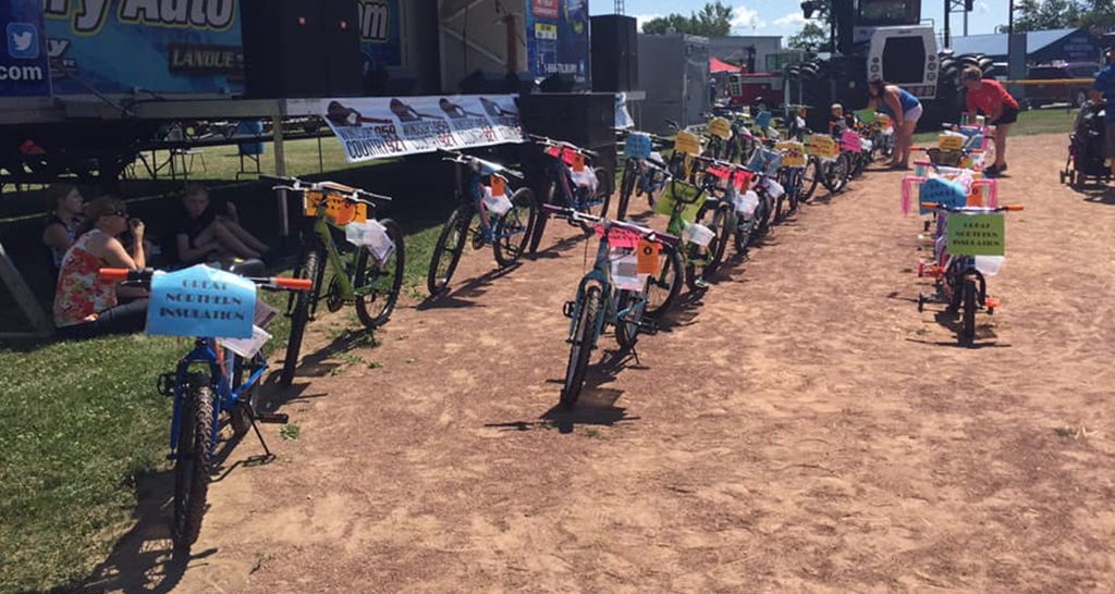 bikes ready for the marathon - Comber Fair