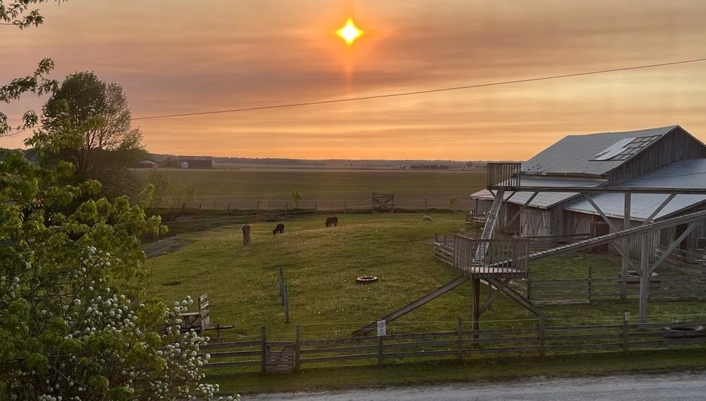 Sunset on the Farm