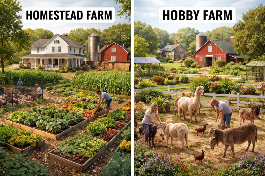 Homestead vs Hobby Farm