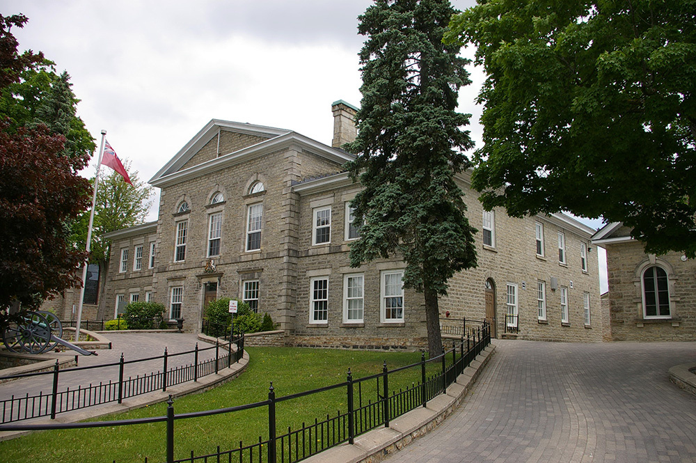 Perth Court House and Gaol complex built in 1843, surrounded by heritage buildings.