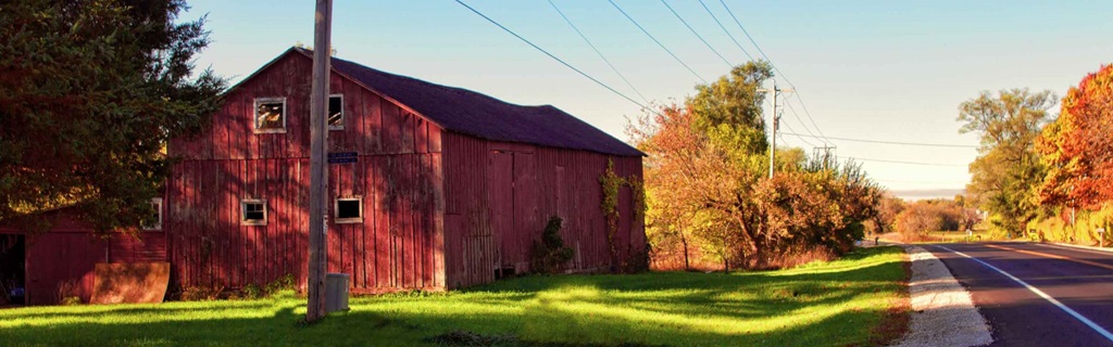Farm Building near Road