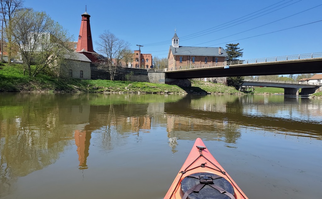 Kayaking on River