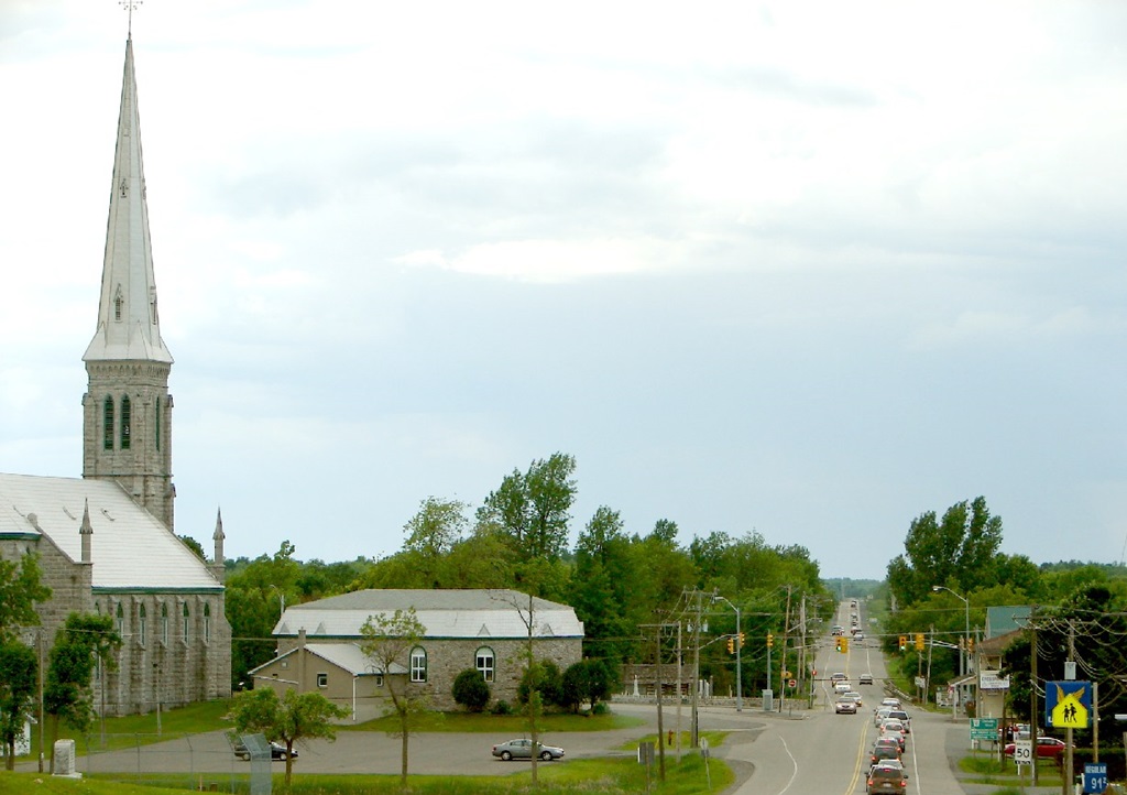 Church with Tall Steeple 