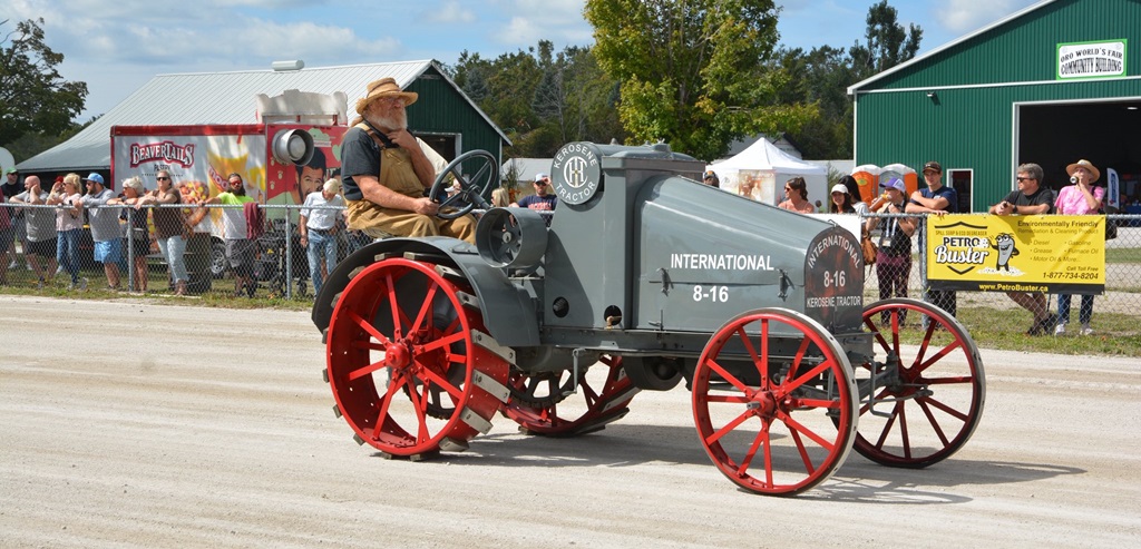 Vintage Tractor in Parade - Oro World's Fair