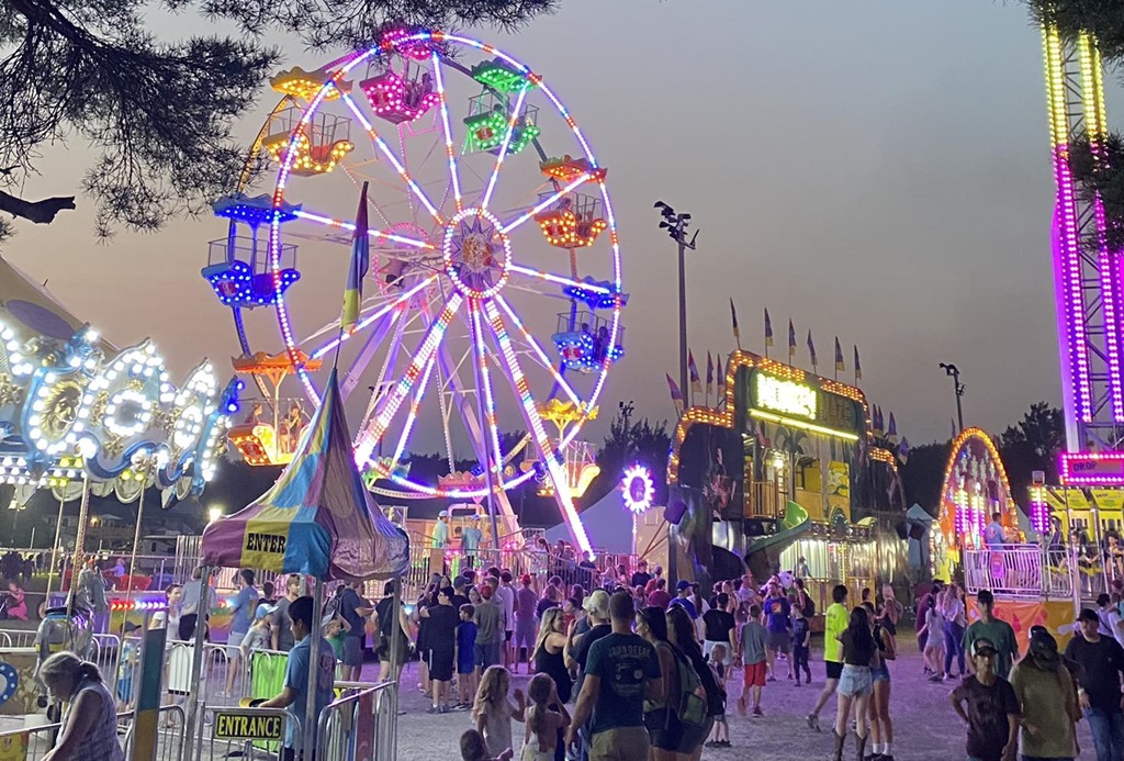 Midway at Night - Russell Fair