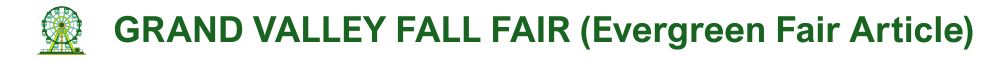 Grand Valley Fall Fair