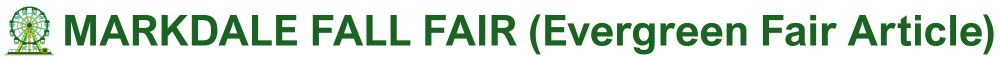 Markdale Fall Fair