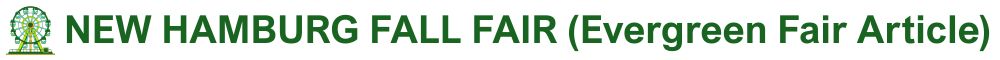 New Hamburg Fall Fair