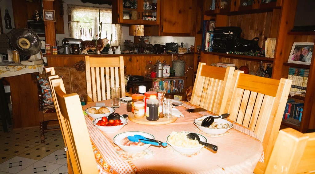 Enjoying a Farm BnB Breakfast