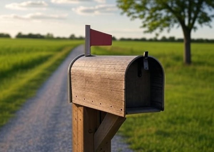 Wooden Mailbox