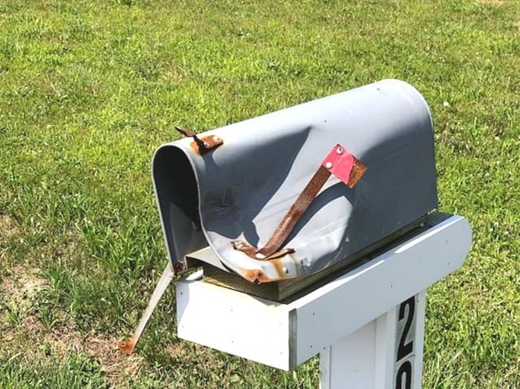 Battered Box - Rural Mailboxes